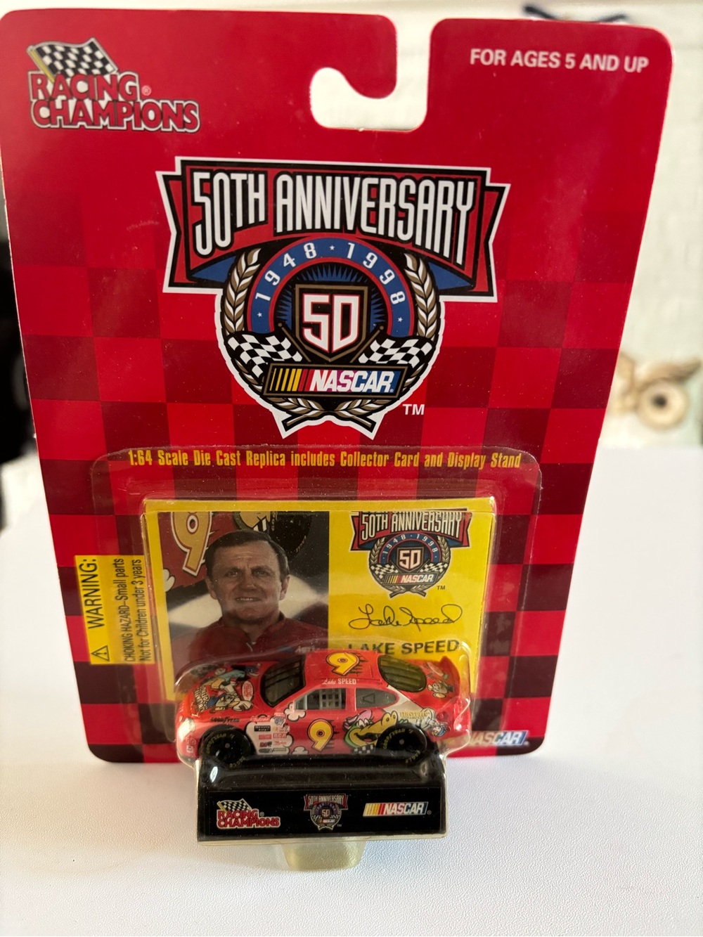 Racing Champions Lake Speed # 9 NASCAR 50th Anniversary 1998 1:64 Die Cast Car